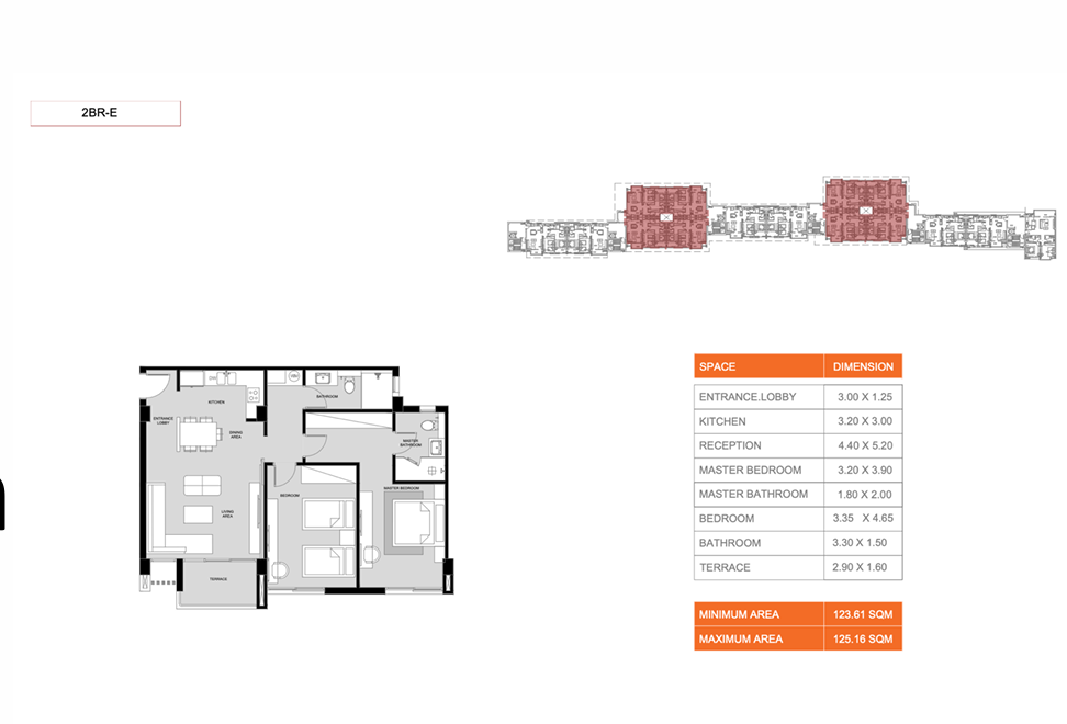 Floor plan for apartment at Hyatt Centric