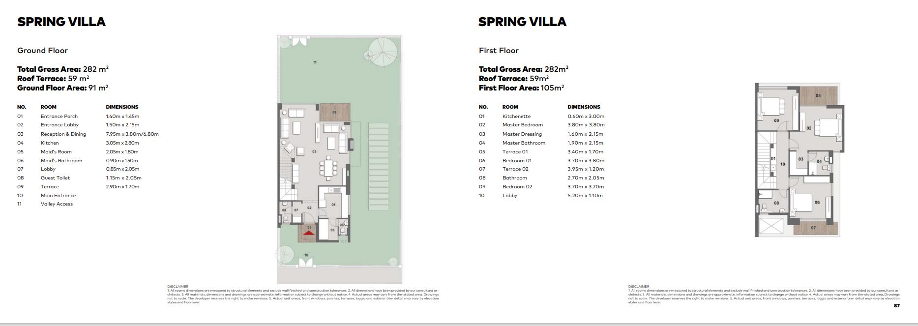 Floor plan for villa at Il Bosco City