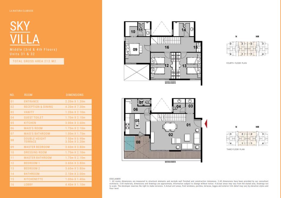 Floor plan for duplex at Il Bosco City