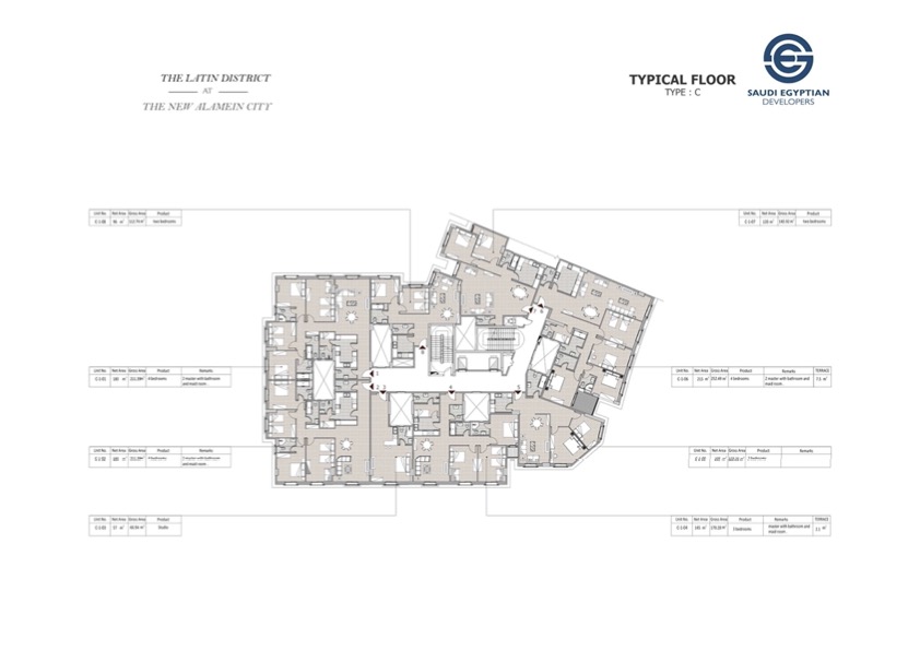 Floor plan for apartment at Il Latini SED