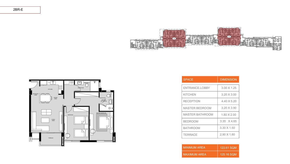 Floor plan for apartment at Hyatt Centric