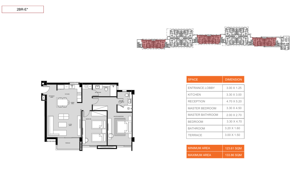 Floor plan for apartment at Hyatt Centric