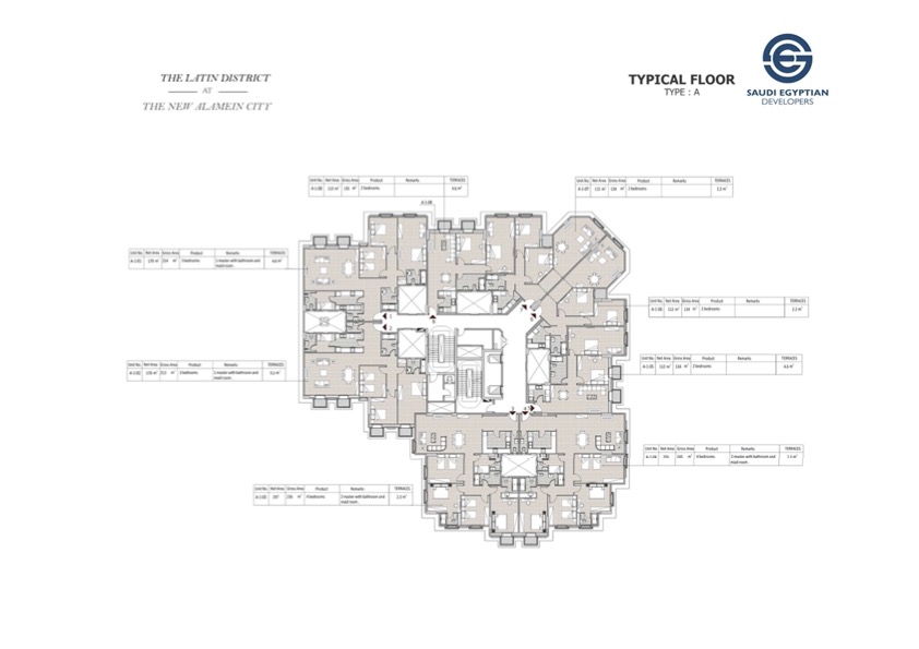 Floor plan for apartment at Il Latini SED