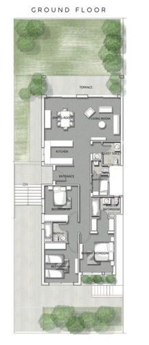 Floor plan for chalet at Jefaira