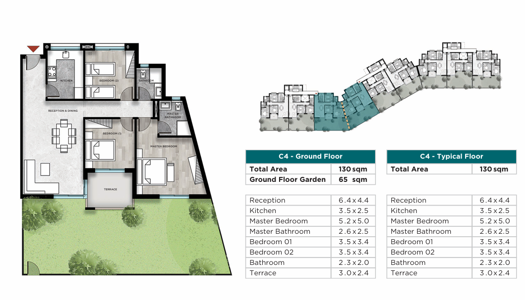 Floor plan for penthouse at Kayan-Phase 1