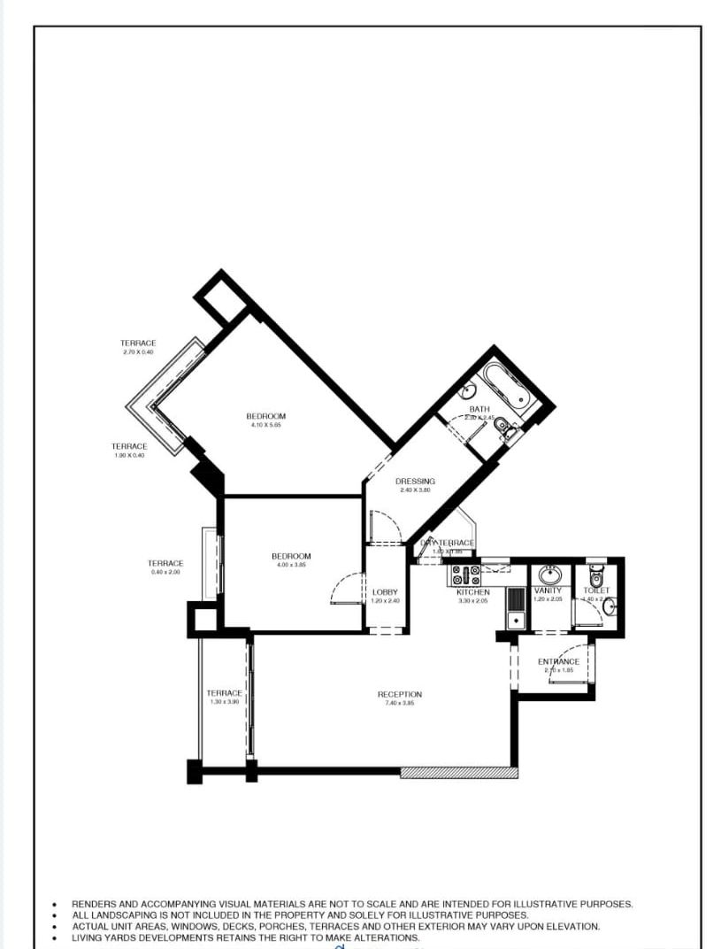 Floor plan for apartment at The Loft