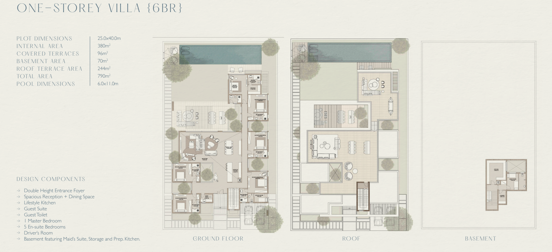 Floor plan for villa at The Med
