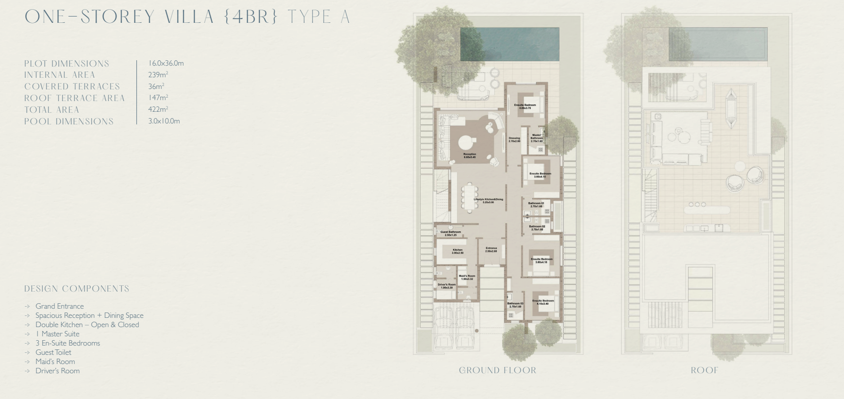 Floor plan for villa at The Med
