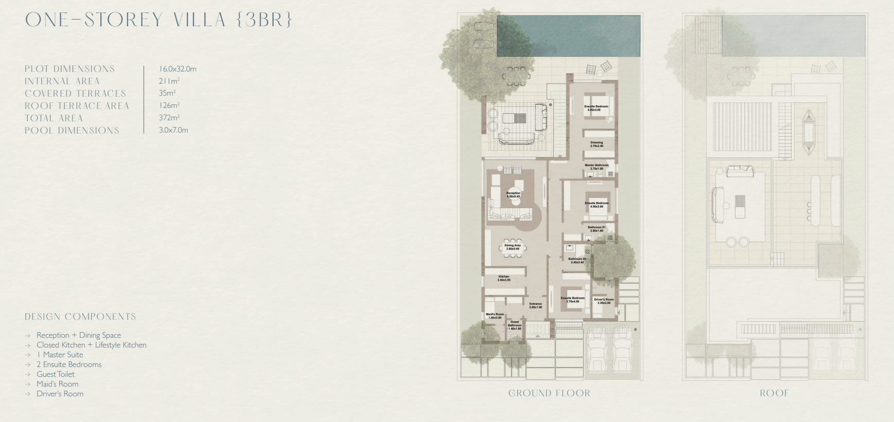 Floor plan for villa at The Med