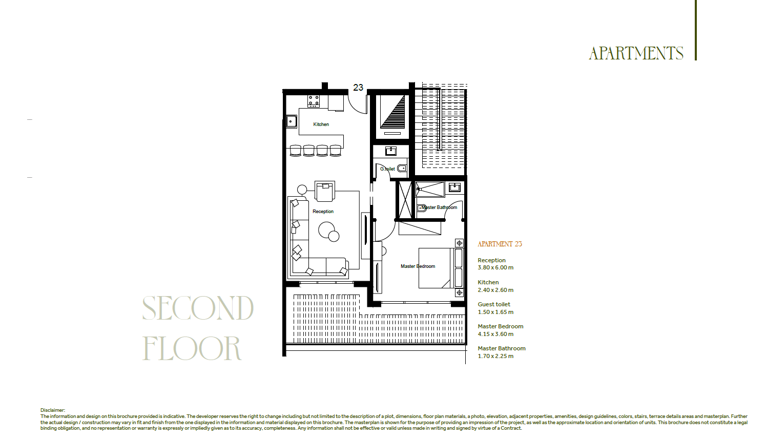 Floor plan for apartment at Soma Coves