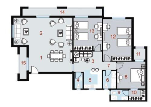 Floor plan for apartment at La Verde New Capital