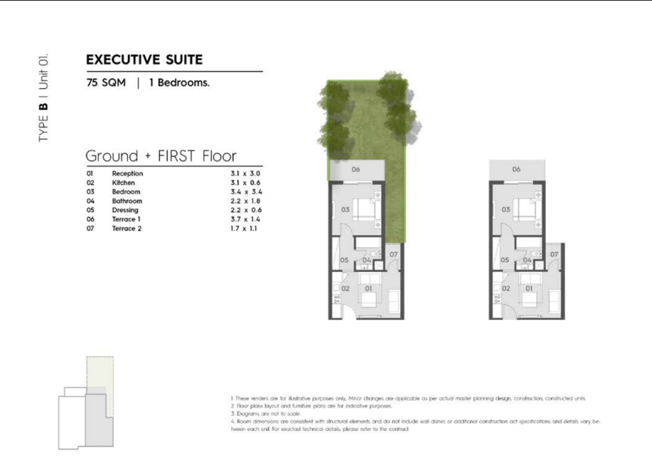 Floor plan for chalet at The Groove