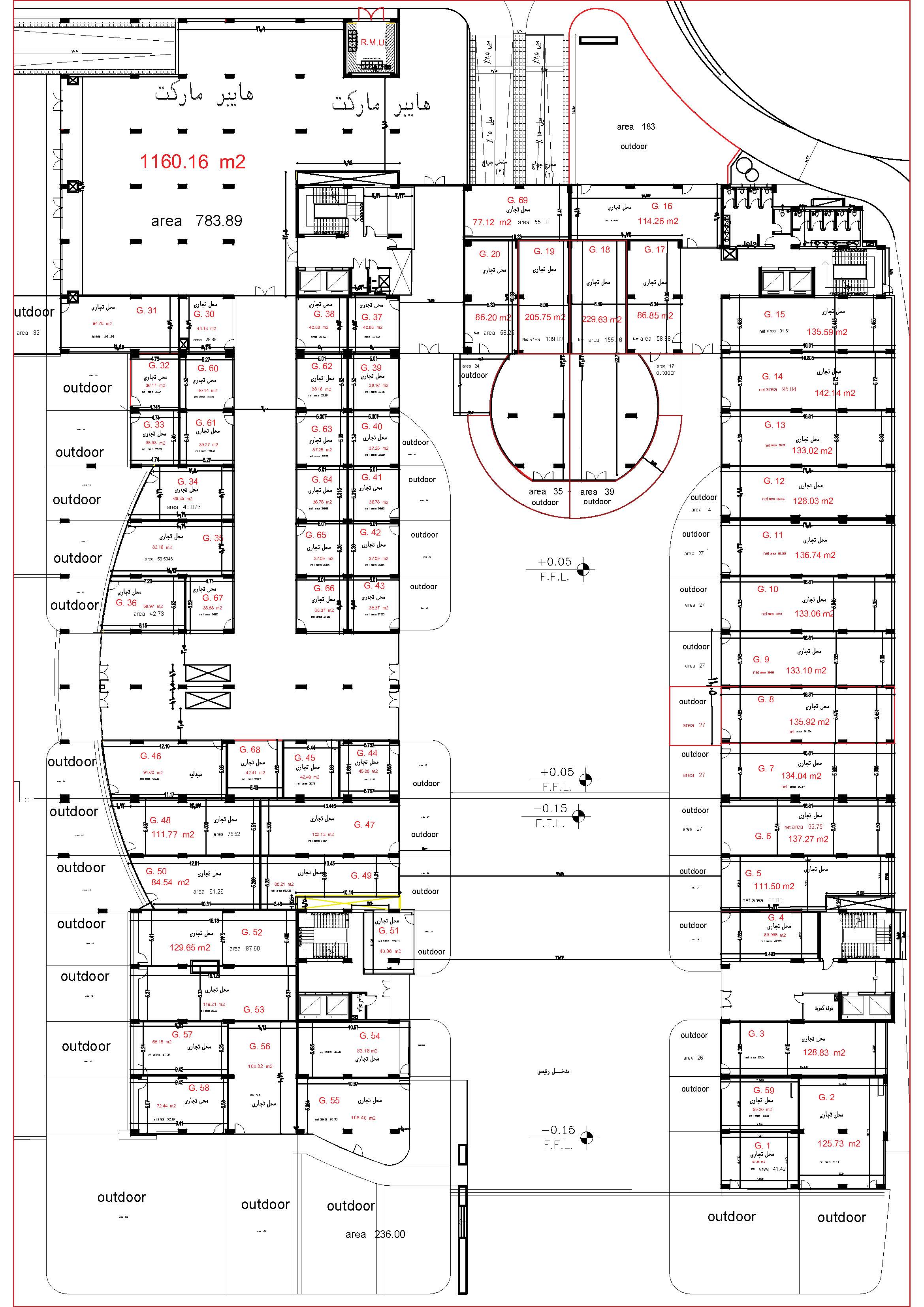 Floor plan for  at Capital Dubai Mall