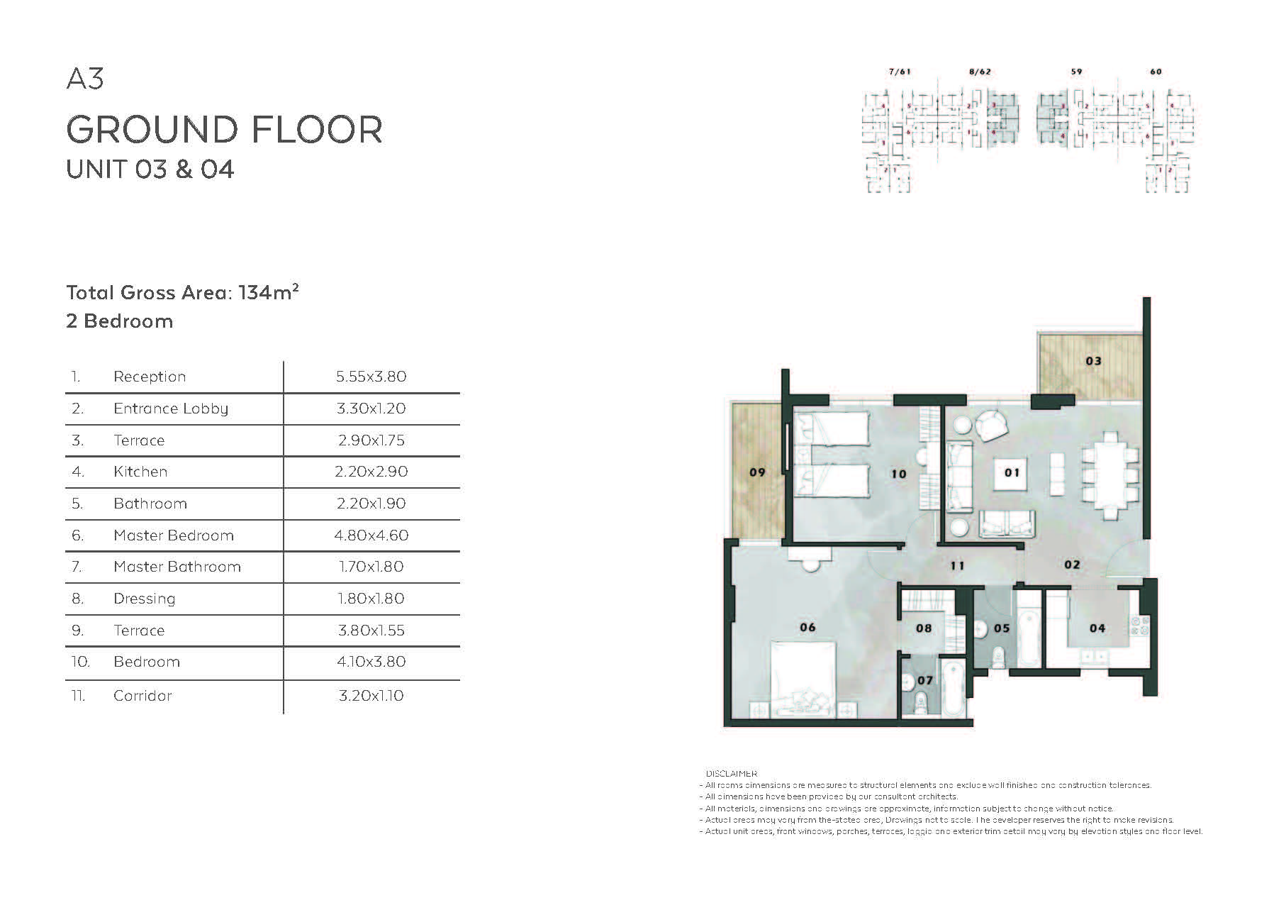Floor plan for apartment at Vinci