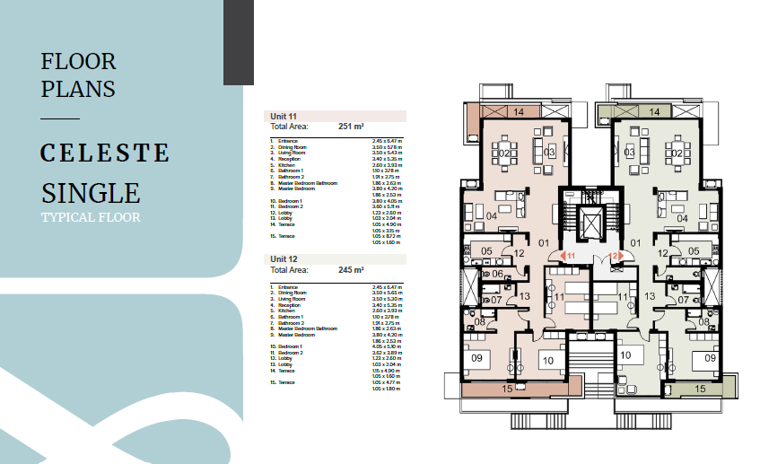 Floor plan for apartment at Mazarine