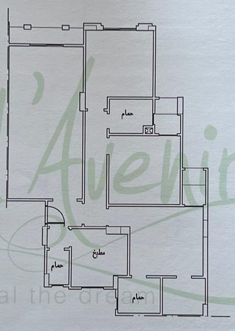 Floor plan for apartment at L’Avenir