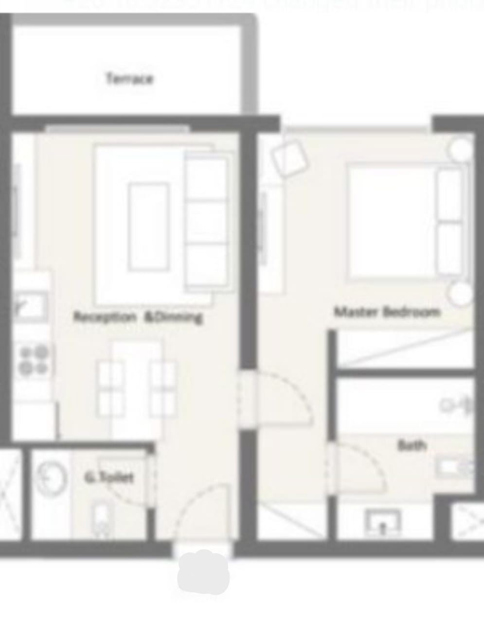 Floor plan for chalet at Hacienda Waters