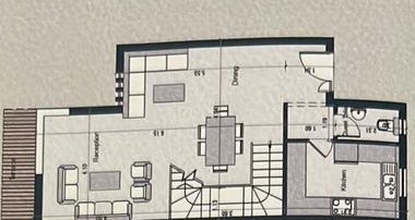 Floor plan for townhouse at Bloomfields