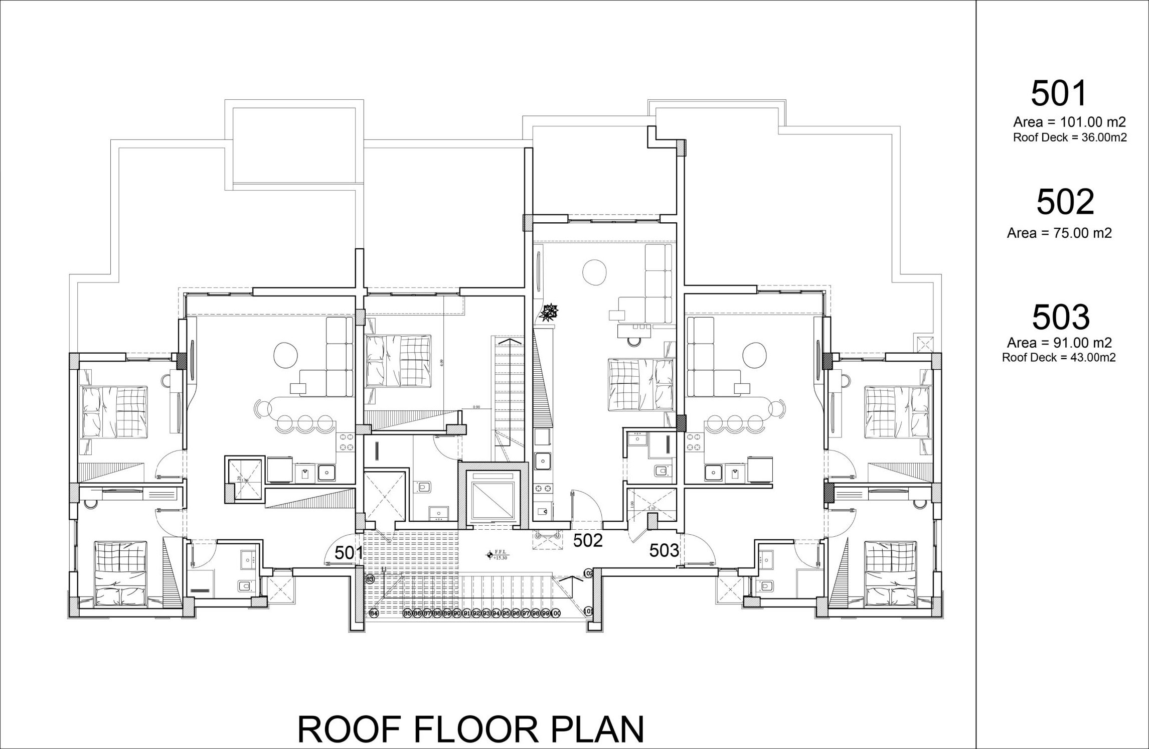 Floor plan for apartment at Masaya