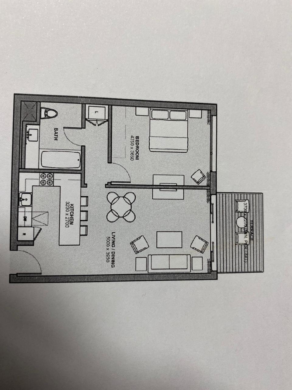 Floor plan for apartment at Marina Marassi
