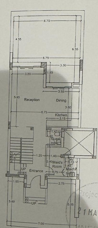 Floor plan for townhouse at Ayla Jefaira