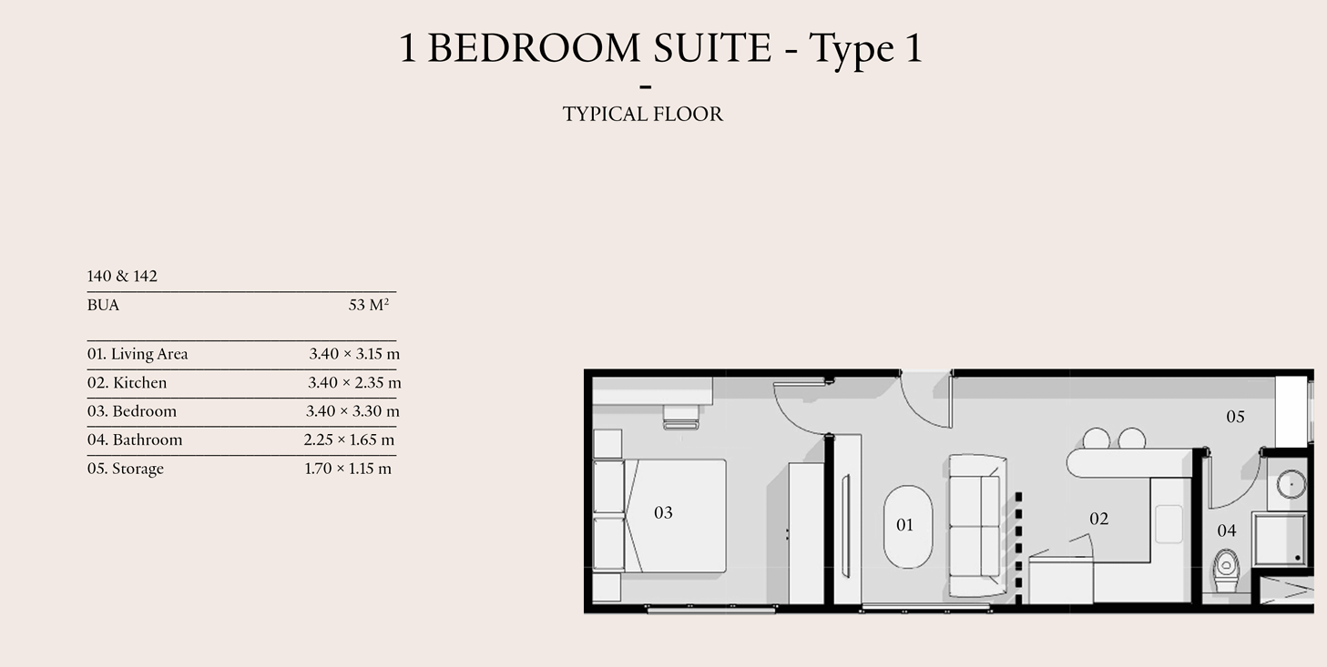 Floor plan for apartment at Eastville