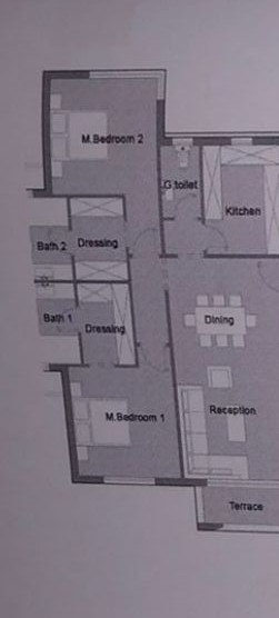 Floor plan for apartment at Badya