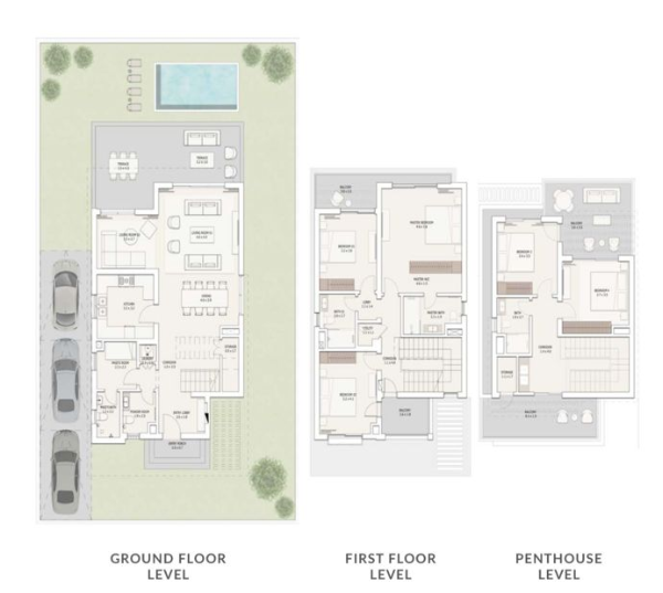 Floor plan for villa at Cairo Gate