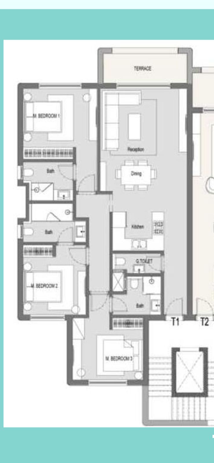 Floor plan for chalet at Hacienda Waters