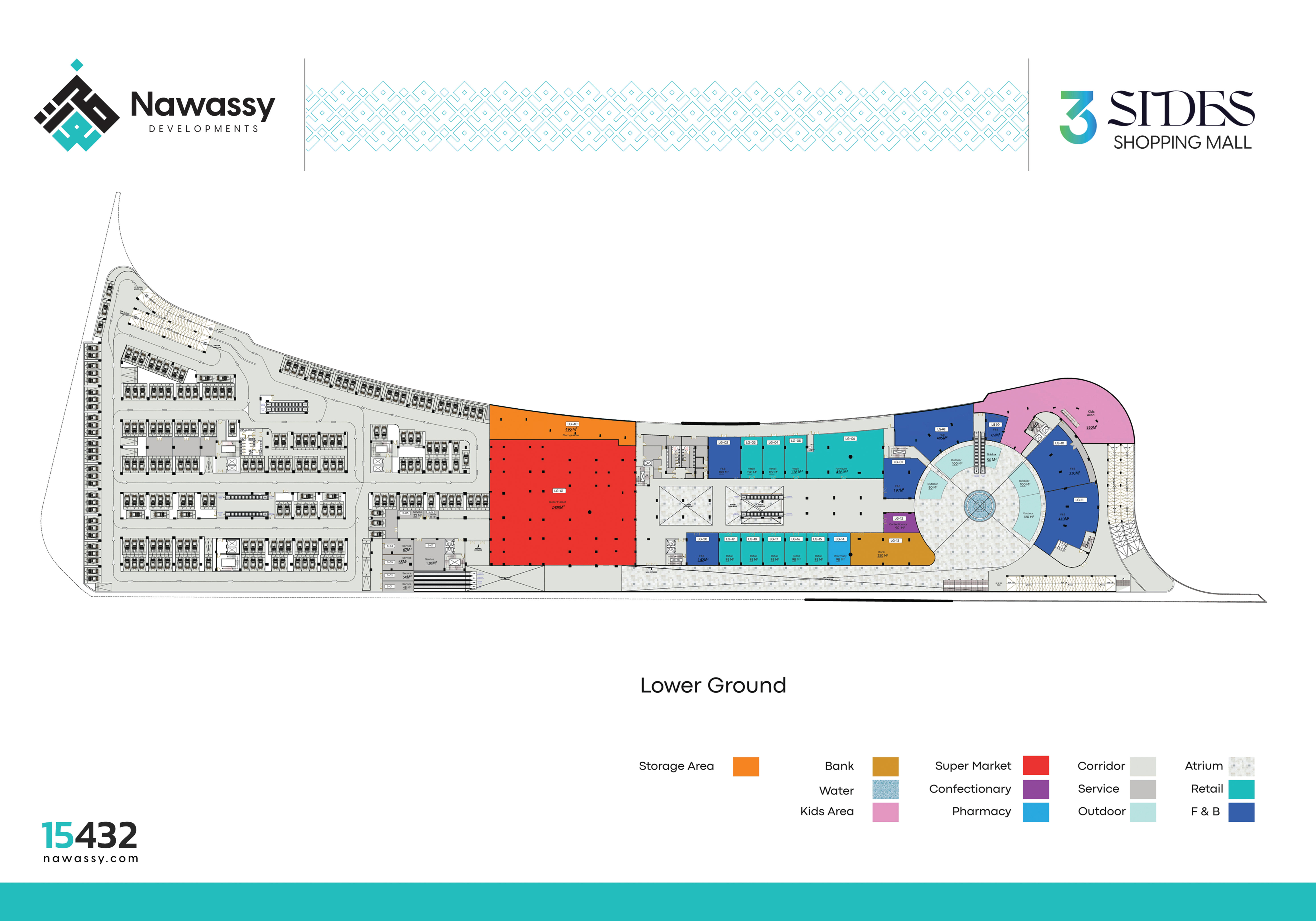 Floor plan for  at 3 Sides Mall