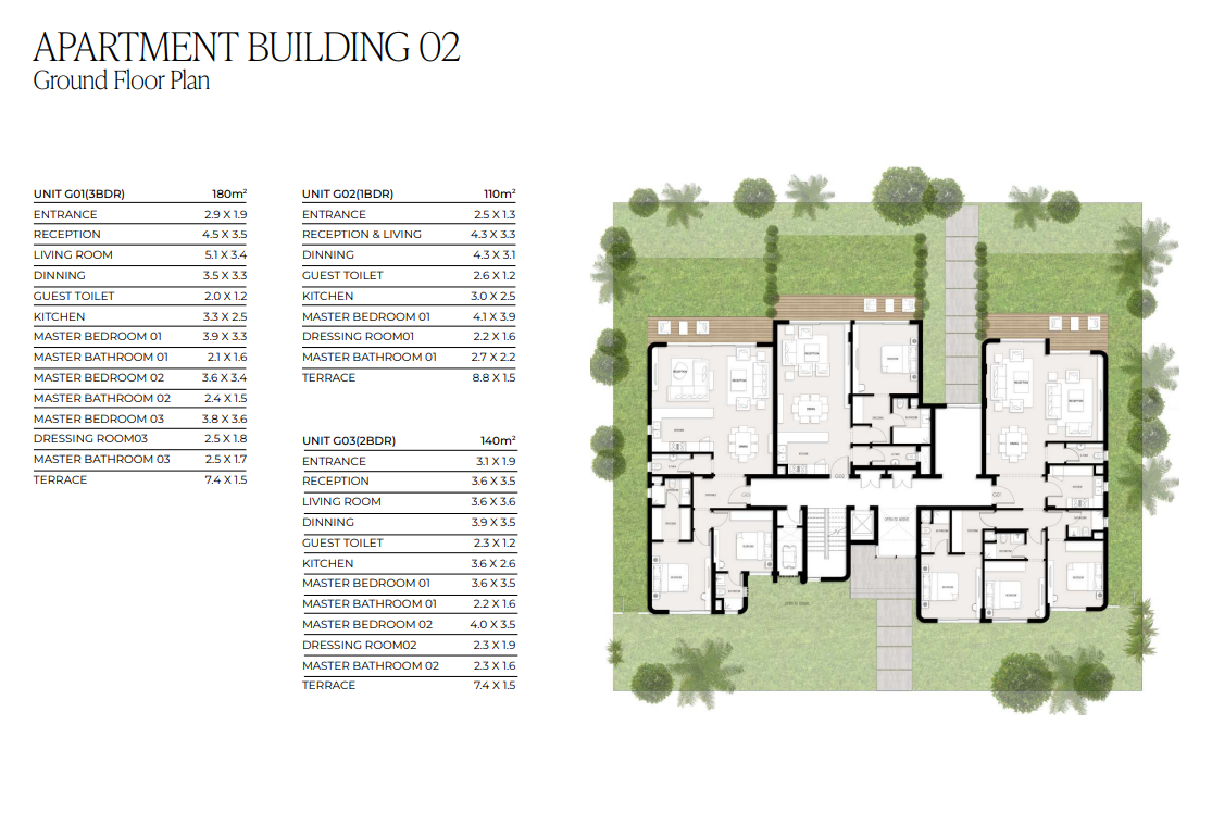 Floor plan for apartment at Valerie Village
