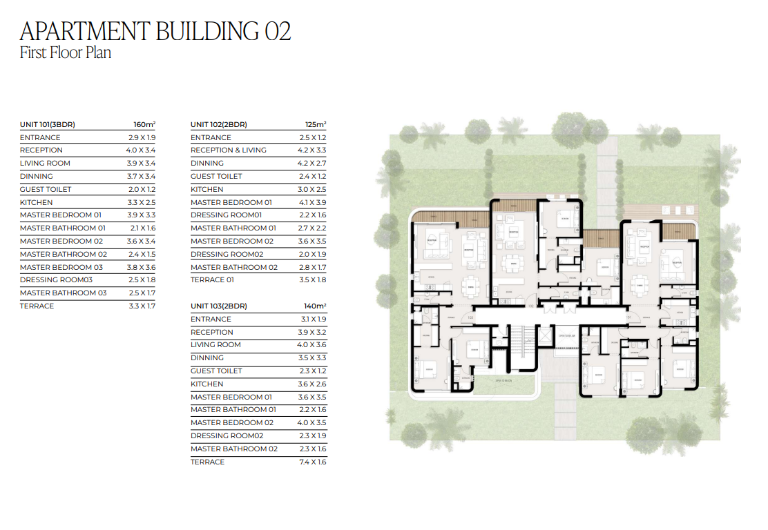 Floor plan for apartment at Valerie Village