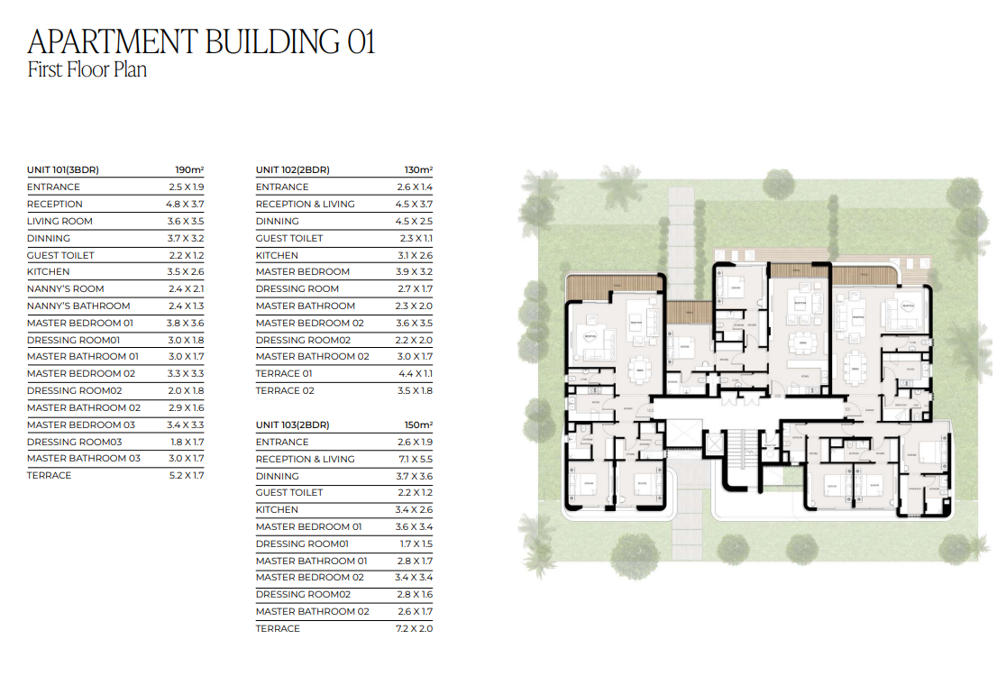 Floor plan for apartment at Valerie Village