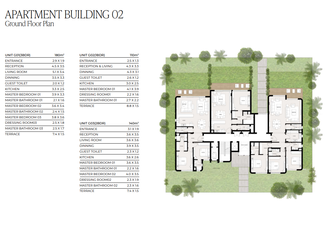 Floor plan for apartment at Valerie Village