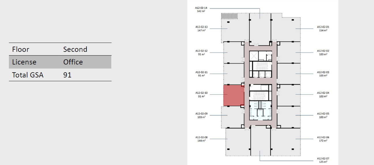 Floor plan for  at Golden Gate