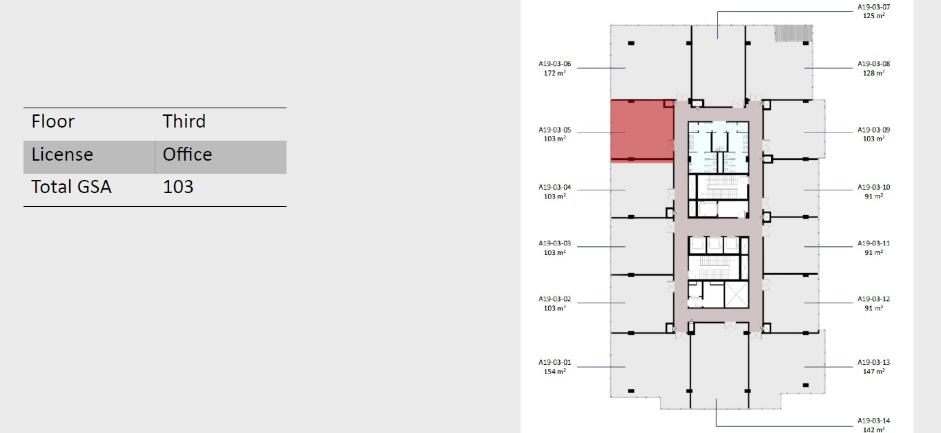 Floor plan for  at Golden Gate
