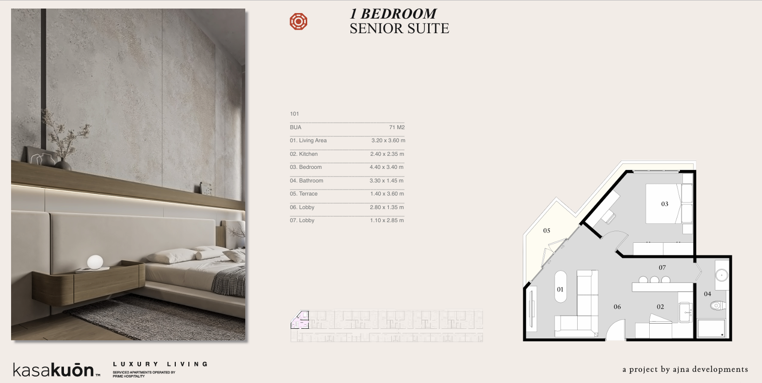 Floor plan for apartment at Eastville