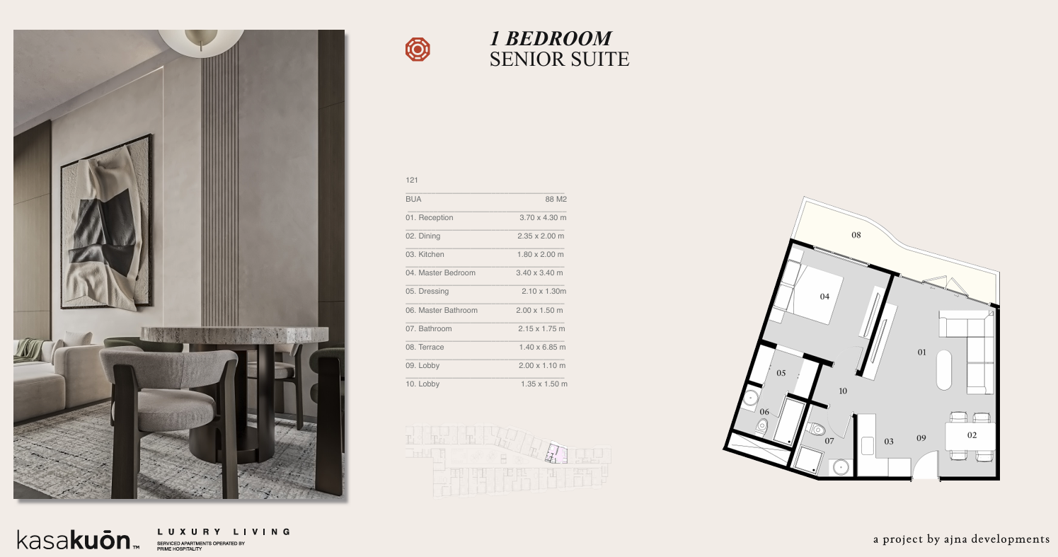 Floor plan for apartment at Eastville