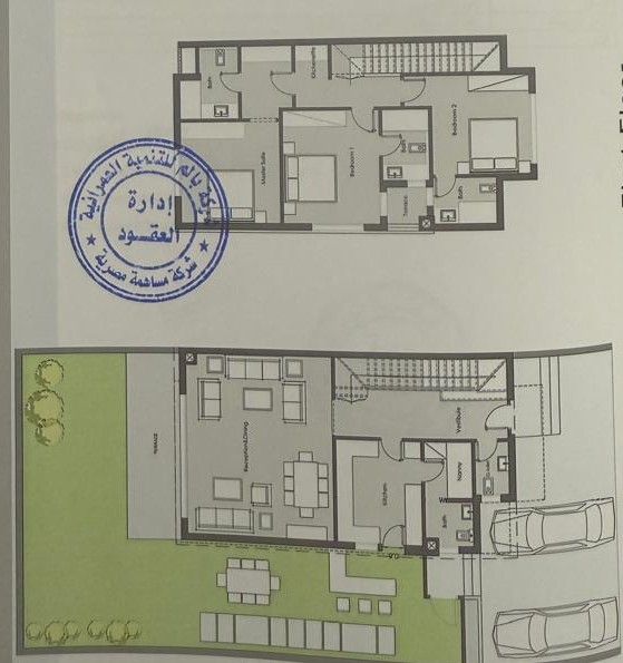Floor plan for villa at Badya