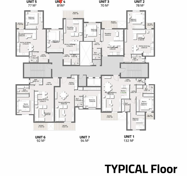 Floor plan for apartment at Stei8ht
