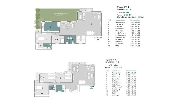 Floor plan for duplex at Ray Residence