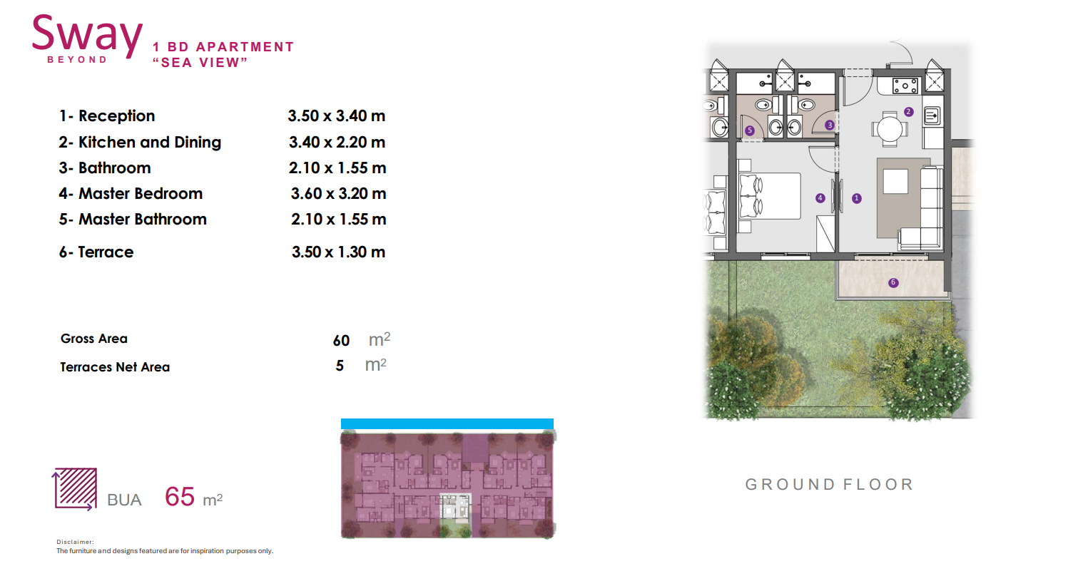 Floor plan for apartment at D.O.S.E