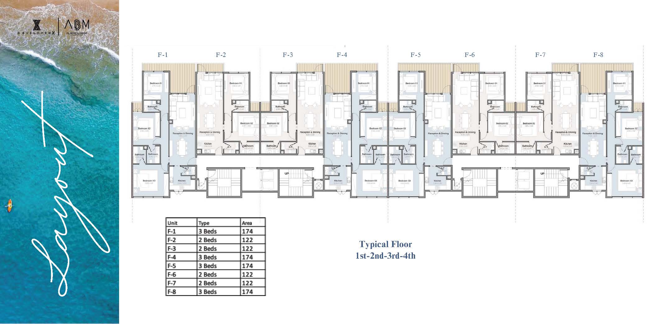 Floor plan for apartment at Bianchi Ilios