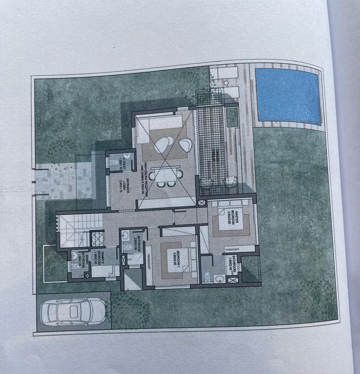 Floor plan for villa at Makadi Heights