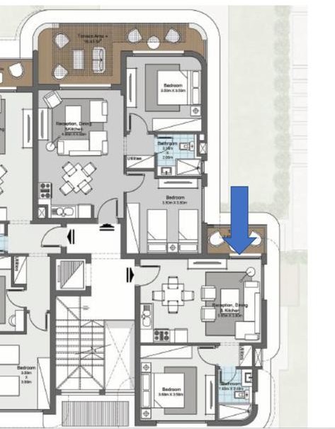 Floor plan for chalet at Koun