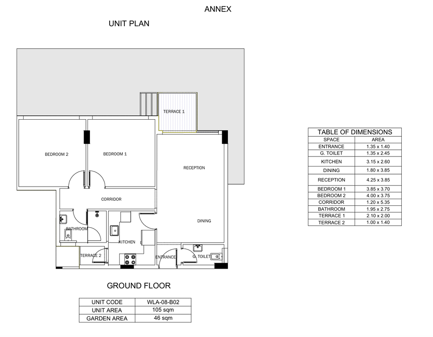 Floor plan for apartment at Leaves