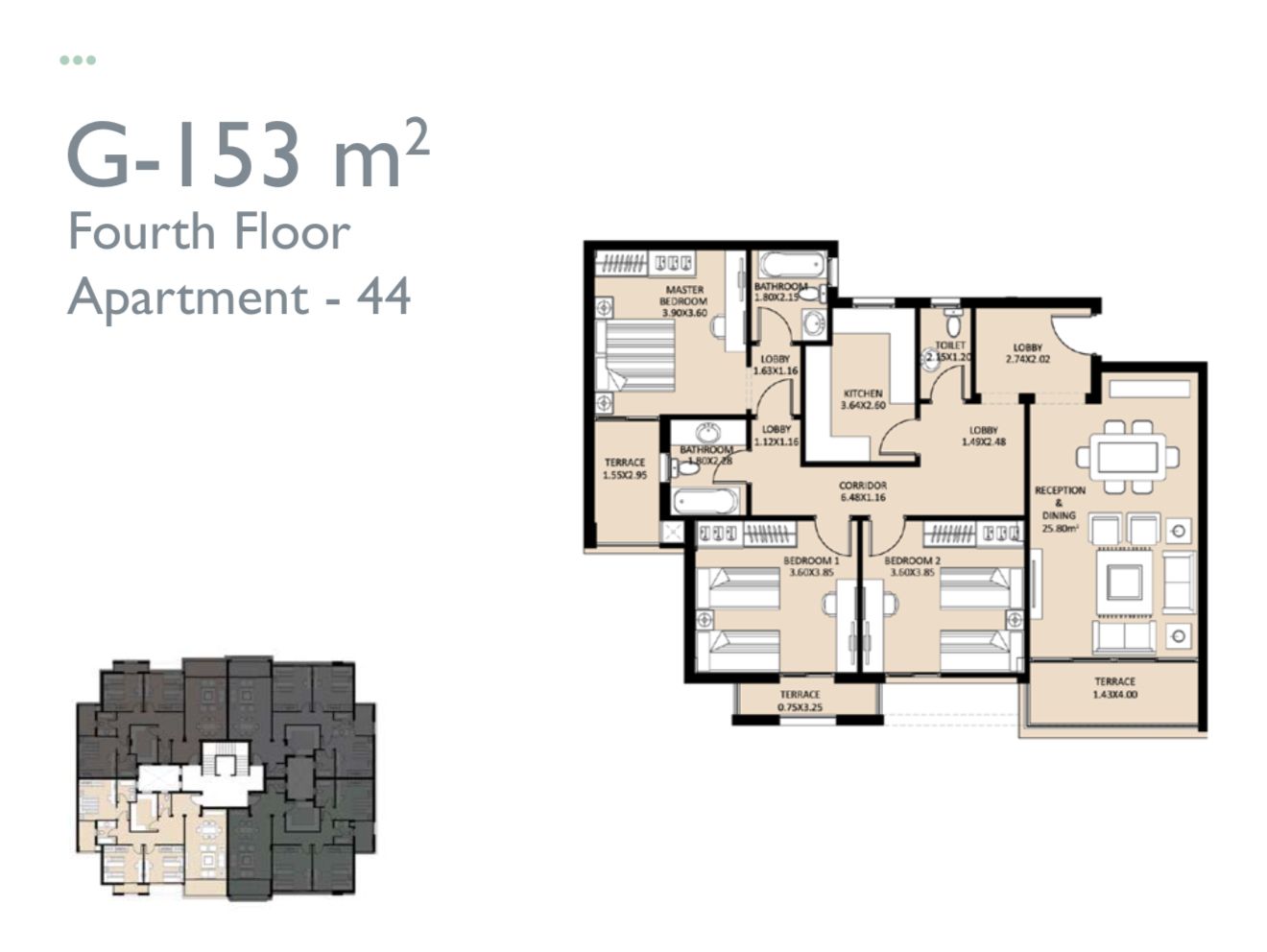 Floor plan for apartment at Jayd