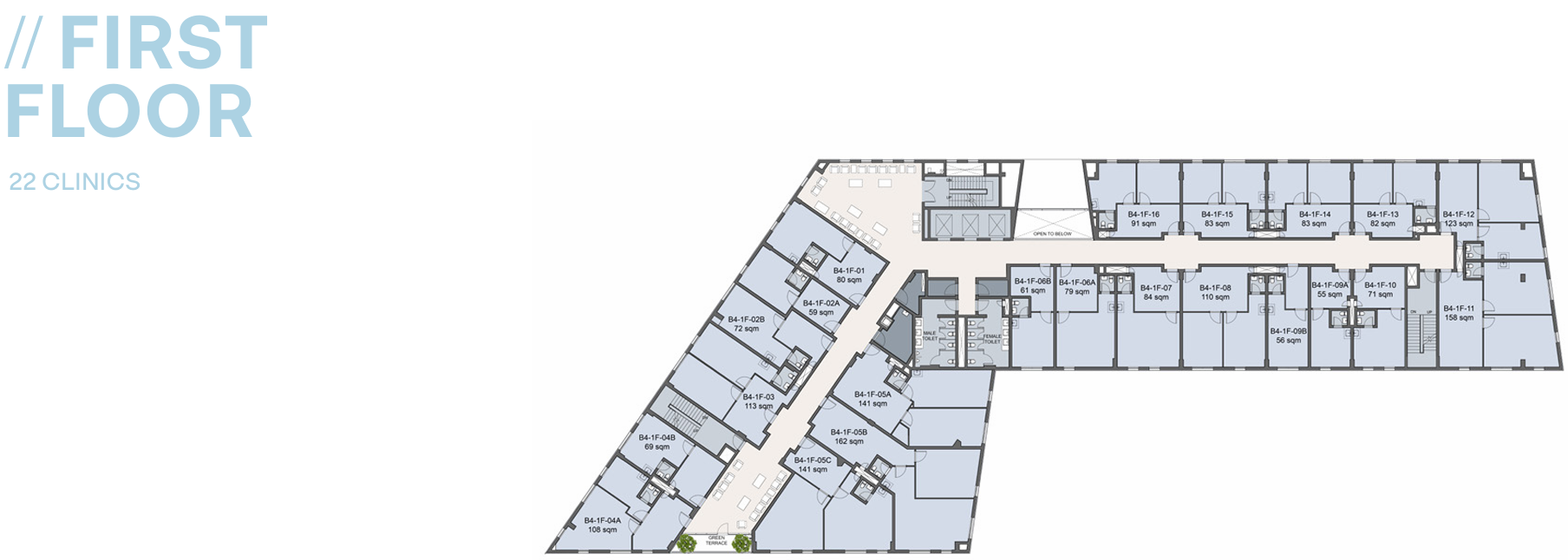 Floor plan for  at Westown Medical Center