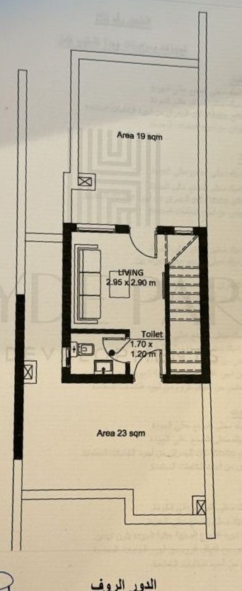 Floor plan for townhouse at Hyde Park North - Seashore