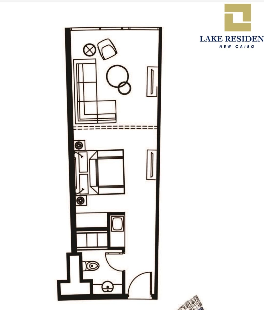 Floor plan for apartment at Fifth Square Al Marasem
